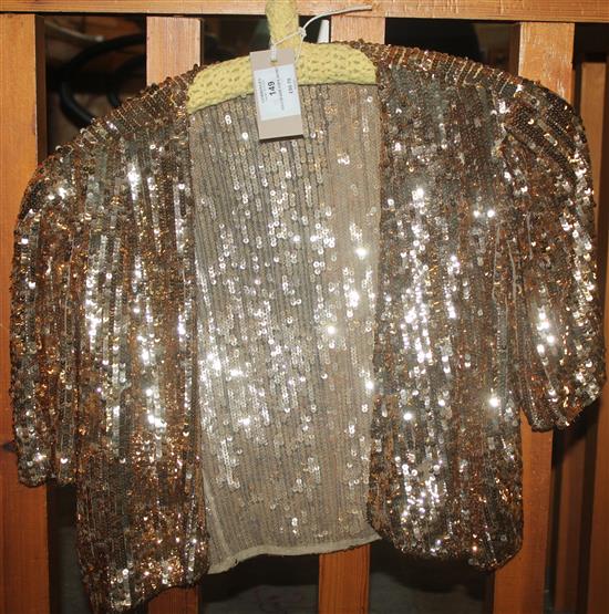 Gold sequin 1930s jacket